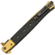 China Made Long Stiletto Linerlock Gold