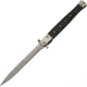 China Made Long Stiletto Linerlock Silver