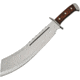 China Made Machete Brown Wood Knife, 13 satin finish stainless blade, Brown pakkawood handle, 926948-WD