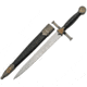China Made Masonic Dagger Zinc Alloy Knife, 9.25 stainless dagger blade, Black zinc handle, 211509