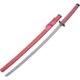 China Made Pink Dragon Katana Set 3pc