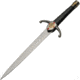 China Made Royal Arms Dagger Knife, 9.5 mirror finish 420 stainless dagger blade, Black zinc handle, 211513-RA
