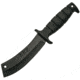 China Made Rubber Handle Combat Cleaver Fixed Blade Knife, 6in, Black Rubberized Handle CN211224