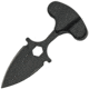 China Made Skull Push Dagger Knife, 1.5 black finish double edge stainless dagger bla, Black synthetic handle, 211502