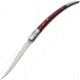 China Made Spanish Fruit Knife Pakkawood Folding Knife, 2.5in Satin SS Blade, Brown Smooth Pakkawood, Brown, 210662-3