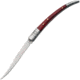 China Made Spanish Fruit Knife Pakkawood Folding Knife, 3.75in Satin SS Blade, Brown Smooth Pakkawood, Brown, 210662-5