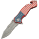 China Made USA Flag Linerlock Knife, 300235US