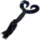 Chompers Skirted Grub Double Tail Grub, 1, 4in, Black/Blue Flake, HG4D10-4