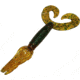 Chompers Skirted Grub Double Tail Grub, 1, 5in, Root Beer Green, HG5D10-10