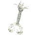 Chompers Skirted Grub Double Tail Grub, 1, 5in, Salt &amp; Pepper, HG5D10-7