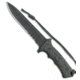 Chris Reeve Knives Green Beret Fixed Blade Knife, 7.00in, CPM S35VN, Spear Point Blade, Micarta, Gray Handle, Serr, Gray/Black, 12.375 inch, BHQ-7853