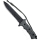 Chris Reeve Knives Green Beret Fixed Blade Knife, 7.00in, CPM S35VN, Spear Point Blade, Micarta, Gray Handle, Serr, Black/Black, 12.375 inch, BHQ-35862