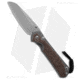 Chris Reeve Knives Large Sebenza 31 Folding Knife, 3.60in, CPM MagnaCut, Sheepsfoot Blade, Micarta, Titanium, Brown/Gray Handle, w/ Natural Insingo Micarta Inlays, Brown/Gray/Gray, 8.40 inch, BHQ-146102