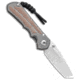 Chris Reeve Knives Left-Hand Small Inkosi Folding Knife, 2.75in, CPM S35VN, Tanto Blade, Micarta, Tan Handle, Tan/Gray, 6.50 inch, BHQ-110658