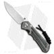 Chris Reeve Knives Small Inkosi Folding Knife, 2.75in, CPM MagnaCut, Drop Point Blade, Micarta, Black/Gray Handle, Black/Gray/Gray, 6.50 inch, BHQ-49894