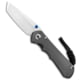 Chris Reeve Knives Small Inkosi Folding Knife, 2.75in, CPM S35VN, Tanto Blade, Titanium, Gray Handle, Gray/Gray, 6.50 inch, BHQ-91652
