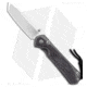 Chris Reeve Knives Small Sebenza 31 Folding Knife, 2.94in, CPM MagnaCut, Tanto Blade, Titanium, Micarta, Black/Gray Handle, Natural Canvas, Black/Gray/Gray, 6.875 inch, BHQ-146032