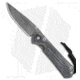 Chris Reeve Knives Small Sebenza 31 Folding Knife, 2.94in, Damascus, Drop Point Blade, Micarta, Black Handle, Raindrop Damascus, Black/Black, 6.875 inch, BHQ-98987