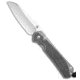 Chris Reeve Knives Chris Reeve Large Sebenza 31 Frame Lock Knife Glass Blast Ti + Micarta 3.6" SW, Black/Gray, CPM MagnaCut, adult, BHQ-146096