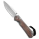Chris Reeve Knives Large Sebenza 31 Folding Knife, 3.63in, CPM MagnaCut, Drop Point Blade, Titanium, Micarta, Brown/Gray Handle, Glass Blast Ti, Brown/Gray/Gray, 8.34 inch, BHQ-140841