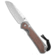 Chris Reeve Knives Chris Reeve Large Sebenza 31 Frame Lock Knife Glass Blast Ti + Micarta 3.6" SW, Brown/Gray, CPM MagnaCut, adult, BHQ-146104