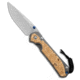 Chris Reeve Knives Large Sebenza 31 Inlay Box Elder Folding Knife, 3.625in, CPM MagnaCut, Drop Point Blade, Wood, Wood Handle, Wood/Silver, 8.335 inch, BHQ-222880