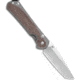 Chris Reeve Knives Chris Reeve Large Sebenza 31 LH Ti/Natural Canvas Micarta Tanto 3.625 SW, Brown/Gray, CPM MagnaCut, adult, BHQ-146107