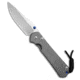 Chris Reeve Knives Large Sebenza 31 Folding Knife, 3.63in, CPM MagnaCut, Drop Point Blade, Titanium, Gray Handle, Glass Blasted Titanium, Gray/Gray, 8.34 inch, BHQ-140512
