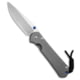 Chris Reeve Knives Large Sebenza 31 Folding Knife, 3.63in, CPM MagnaCut, Drop Point Blade, Titanium, Gray Handle, Glass Blasted Titanium, Gray/Gray, 8.34 inch, BHQ-140512