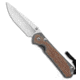 Chris Reeve Knives Chris Reeve Large Sebenza 31 MagnaCut Knife Natural Micarta 3.625" Stonewash, Tan, CPM MagnaCut, adult, BHQ-98933