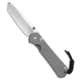 Chris Reeve Knives Chris Reeve Large Sebenza 31 Plain Tanto Titanium 3.625 Stonewash, Gray, CPM MagnaCut, adult, BHQ-146073