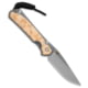 Chris Reeve Knives Left Hand Small Sebenza 31 Folding Knife, 2.94in, CPM MagnaCut, Drop Point Blade, Wood, Wood Handle, Box Elder, SW, Wood/Gray, 6.875 inch, BHQ-138476