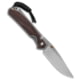Chris Reeve Knives Left Hand Small Sebenza 31 Folding Knife, 2.94in, CPM MagnaCut, Drop Point Blade, Wood, Wood Handle, Macassar, Stonewash, Wood/Gray, 6.875 inch, BHQ-99003
