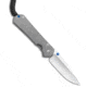 Chris Reeve Knives Left Hand Small Sebenza 31 Folding Knife, 2.94in, CPM S45VN, Drop Point Blade, Titanium, Gray Handle, Stonewash, Gray/Gray, 6.875 inch, BHQ-98973