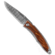 Chris Reeve Knives Mnandi Cocobolo Folding Knife, 2.75in, Damascus, Clip Point Blade, Cocobolo, Wood Handle, Wood/Black, 6.375 inch, BHQ-32511