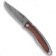 Chris Reeve Knives Mnandi Folding Knife, 2.75in, Damascus, Clip Point Blade, Cocobolo, Wood Handle, Wood/Black, 6.375 inch, BHQ-19210