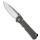 Chris Reeve Knives Sebenza 25 Folding Knife, 3.625in, CPM S35VN, Clip Point Blade, Titanium, Gray Handle, Stonewash, Gray/Gray, 8.375 inch, BHQ-14605