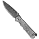 Chris Reeve Knives Sebenza 25 Folding Knife, 3.625in, Damascus, Clip Point Blade, Titanium, Gray Handle, Ladder Damascus, Gray/Gray, 8.375 inch, BHQ-29036