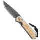 Chris Reeve Knives Small Sebenza 31 Folding Knife, 2.94in, Damascus, Drop Point Blade, Wood, Wood Handle, Box Elder, Wood/Black, 6.875 inch, BHQ-98998