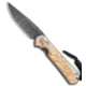 Chris Reeve Knives Small Sebenza 31 Folding Knife, 2.94in, Damascus, Drop Point Blade, Wood, Wood Handle, Box Elder, Wood/Black, 6.875 inch, BHQ-98998