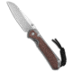 Chris Reeve Knives Small Sebenza 31 Folding Knife, 3.00in, CPM MagnaCut, Sheepsfoot Blade, Micarta, Titanium, Brown/Gray Handle, Inlay Canvas Natural Insingo, Brown/Gray/Gray, 6.96 inch, BHQ-146041