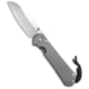 Chris Reeve Knives Small Sebenza 31 Folding Knife, 2.94in, CPM MagnaCut, Sheepsfoot Blade, Titanium, Gray Handle, BB Ti, Gray/Gray, 6.875 inch, BHQ-139549