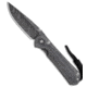 Chris Reeve Knives Small Sebenza 31 Folding Knife, 3.00in, Damascus, Drop Point Blade, Micarta, Titanium, Black/Gray Handle, Boomerang Damascus, Black/Gray/Gray, 6.875 inch, BHQ-116116
