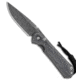 Chris Reeve Knives Small Sebenza 31 Folding Knife, 3.00in, Damascus, Drop Point Blade, Micarta, Titanium, Black/Gray Handle, Double Lug, Boomerang Damascus, Black/Gray/Gray, 6.875 inch, BHQ-116117