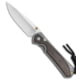 Chris Reeve Knives Small Sebenza 31 Folding Knife, 2.94in, CPM S45VN, Drop Point Blade, Wood, Wood Handle, Bog Oak Double Lug, Wood/Gray, 6.875 inch, BHQ-98990