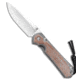 Chris Reeve Knives Small Sebenza 31 Folding Knife, 2.94in, CPM S35VN, Drop Point Blade, Micarta, Tan Handle, Dbl Lug, Tan/Gray, 6.875 inch, BHQ-110659