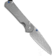 Chris Reeve Knives Chris Reeve Small Sebenza 31 Plain Glass Blasted Insingo LH 3.00" SW, Gray, CPM S45VN, adult, BHQ-145993