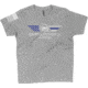 Christensen Arms Blue Line T-Shirt - Men's, Small, Heather Gray, 720-00072-00