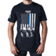 Christensen Arms Flag Blue Line T-Shirt - Mens, Extra Large, Black, 720-00043-03