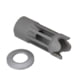 Christensen Arms Flash Hider Three Prong, Stainless Steel, .5-28, 810-00045-00